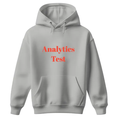 Analytics Test Adult Unisex Organic Cotton French Terry Pullover Hoodie